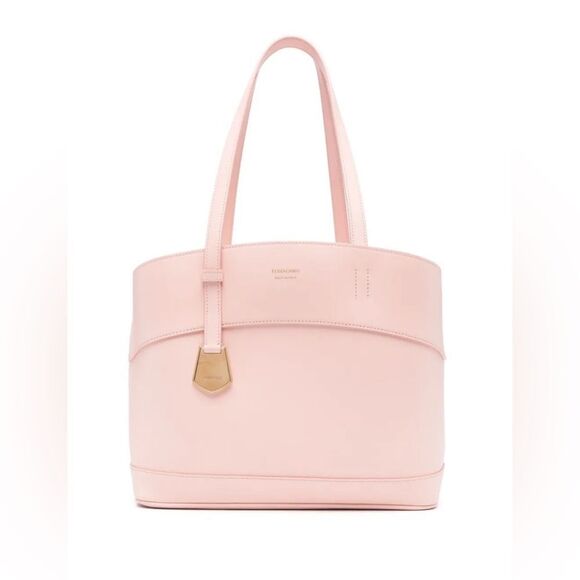 Salvatore Ferragamo Handbags - Salvatore Ferragamo Pink Leather Tote Bag